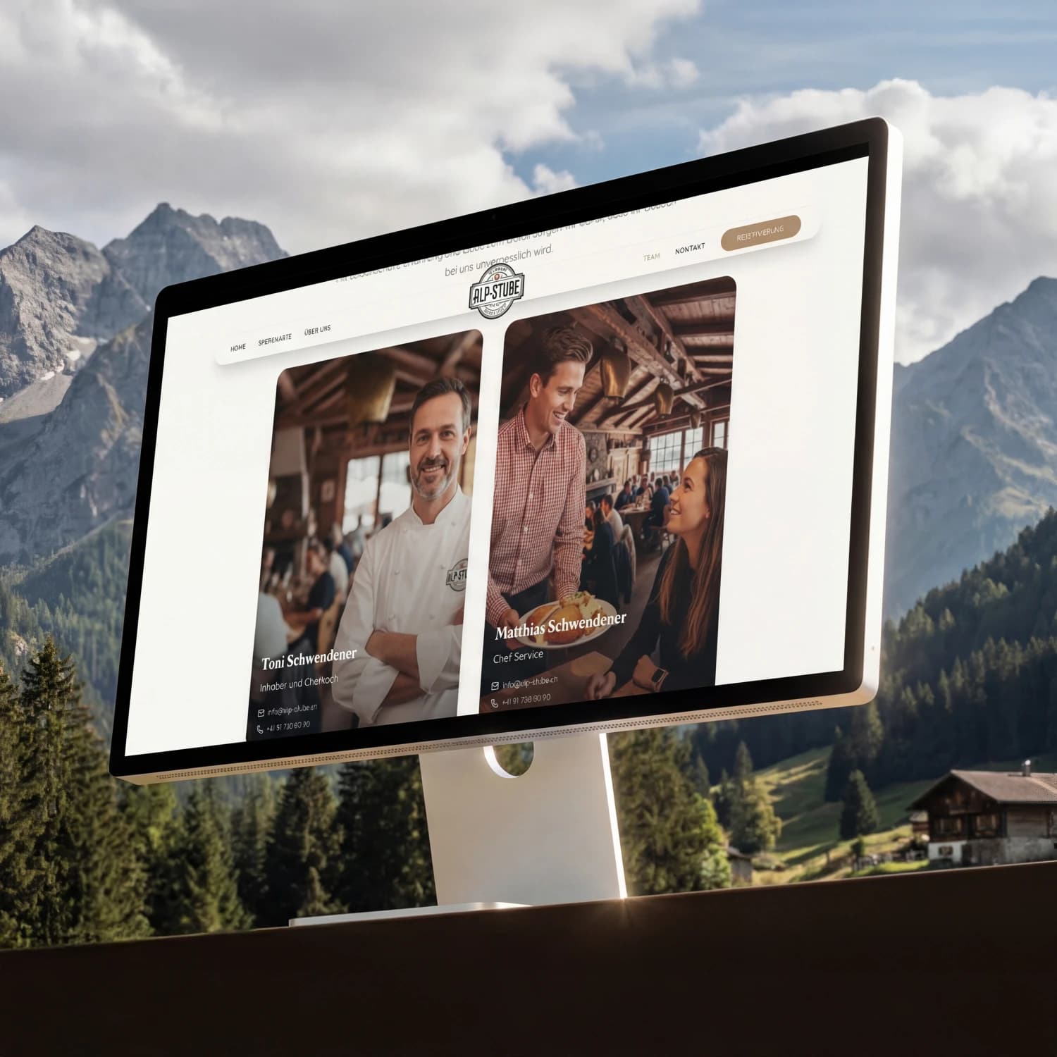 Restaurant Alpstube – Webdesign Detailansicht 3