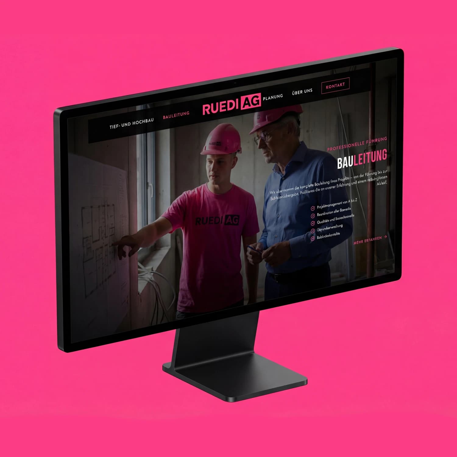 Ruedi AG – Webdesign Detailansicht 2